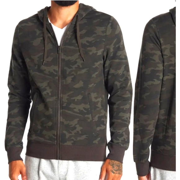 90 Degree By Reflex Other - New Men's Large 90 Degree By Reflex Camo Zip Hoodie